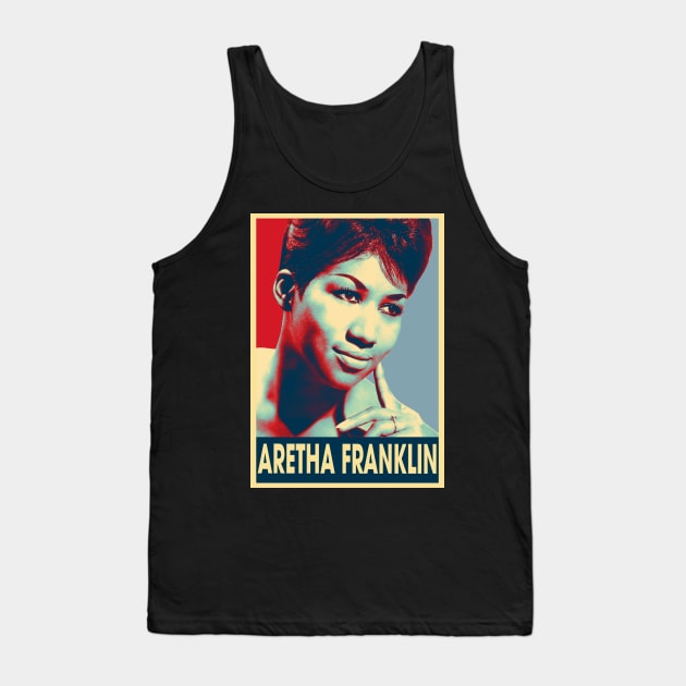 Respect Queen Franklin Iconic Tee Tank Top by Doc Gibby